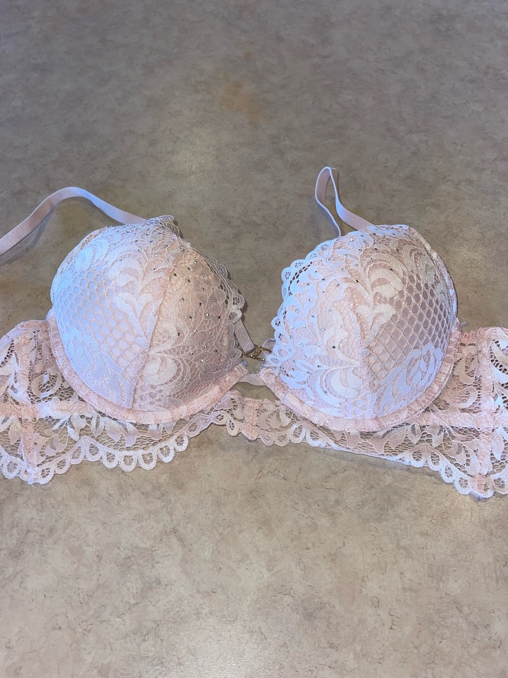 La SENZA Beyond Sexy Lace Push-Up Bra in Light Pink